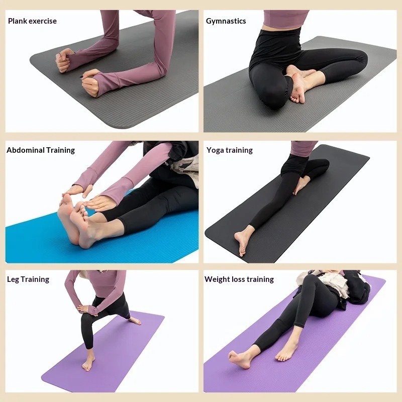 Pilates Yoga Mat Thickness - Bardzo Gruba Antypoślizgowa Mata do Jogi