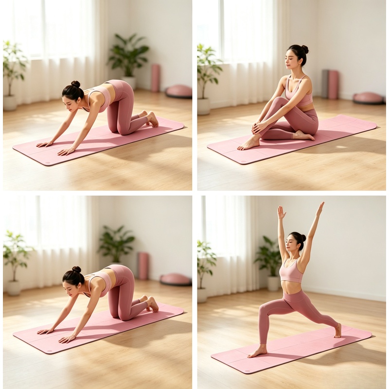 Pilates Yoga Mat Thickness - 4-milimetrowa, antypoślizgowa mata do jogi, przenośna