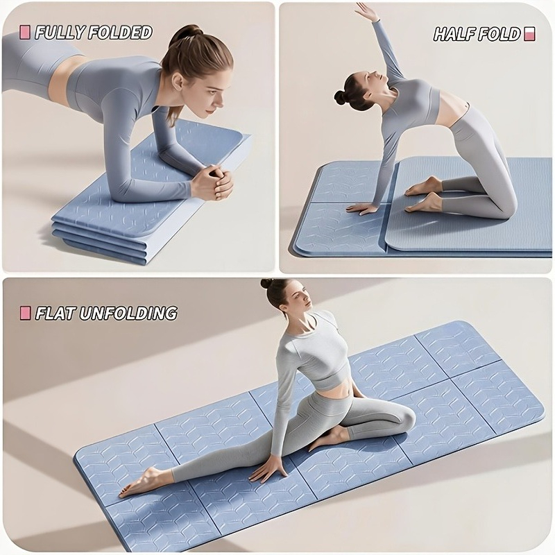 Pilates Yoga Mat Thickness - Antypoślizgowa, bardzo gruba, składana mata do