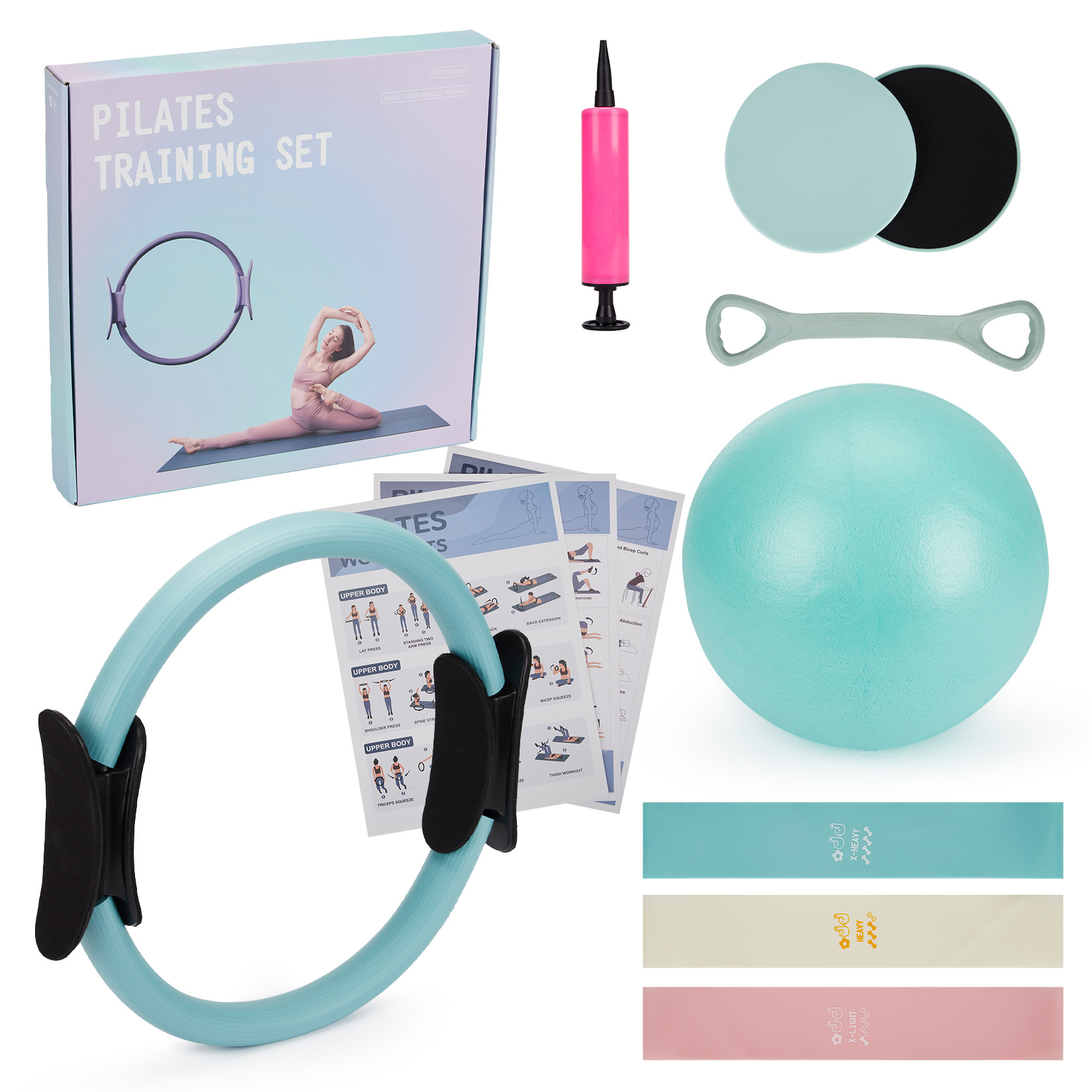 Pilates Ring Magic - Zestaw do ćwiczeń pilatesu, pierścień pilatesu