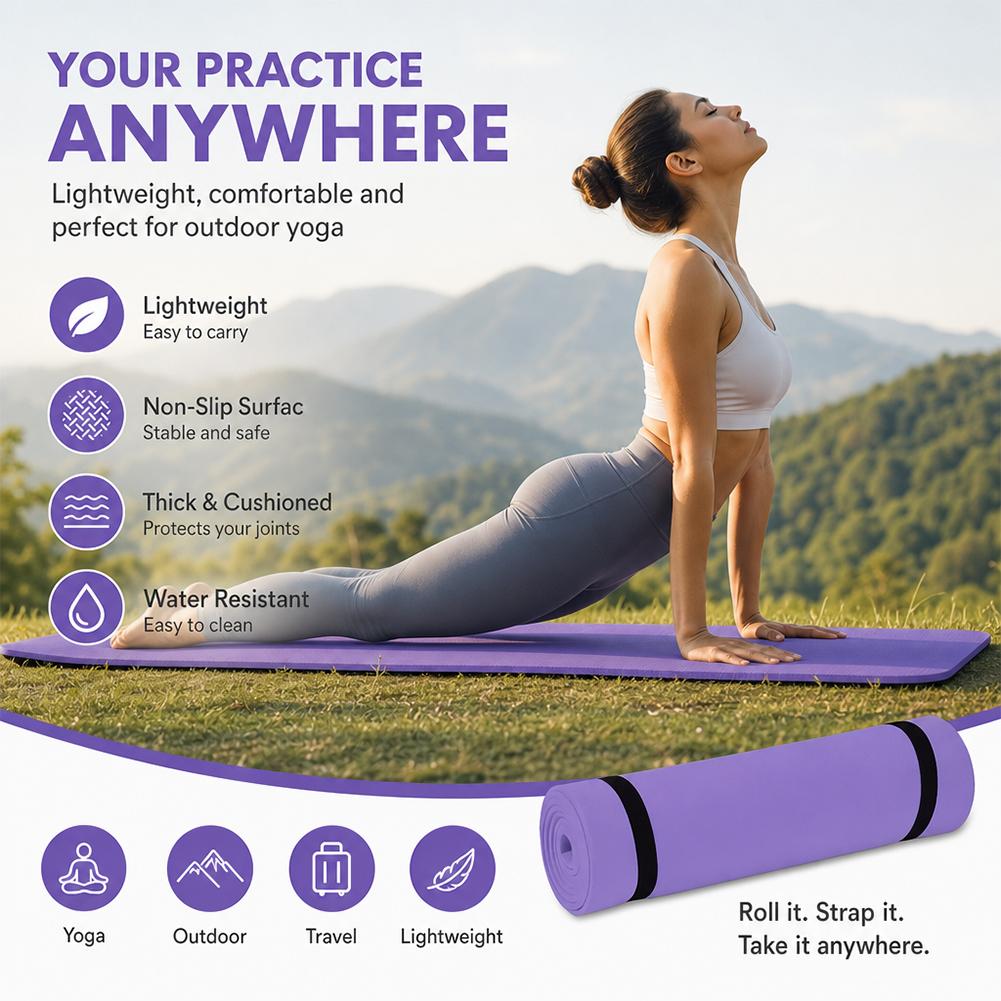 1/2 szt. Gruba Mata do Jogi An – Pilates Yoga Mat Thickness recenzja i cena