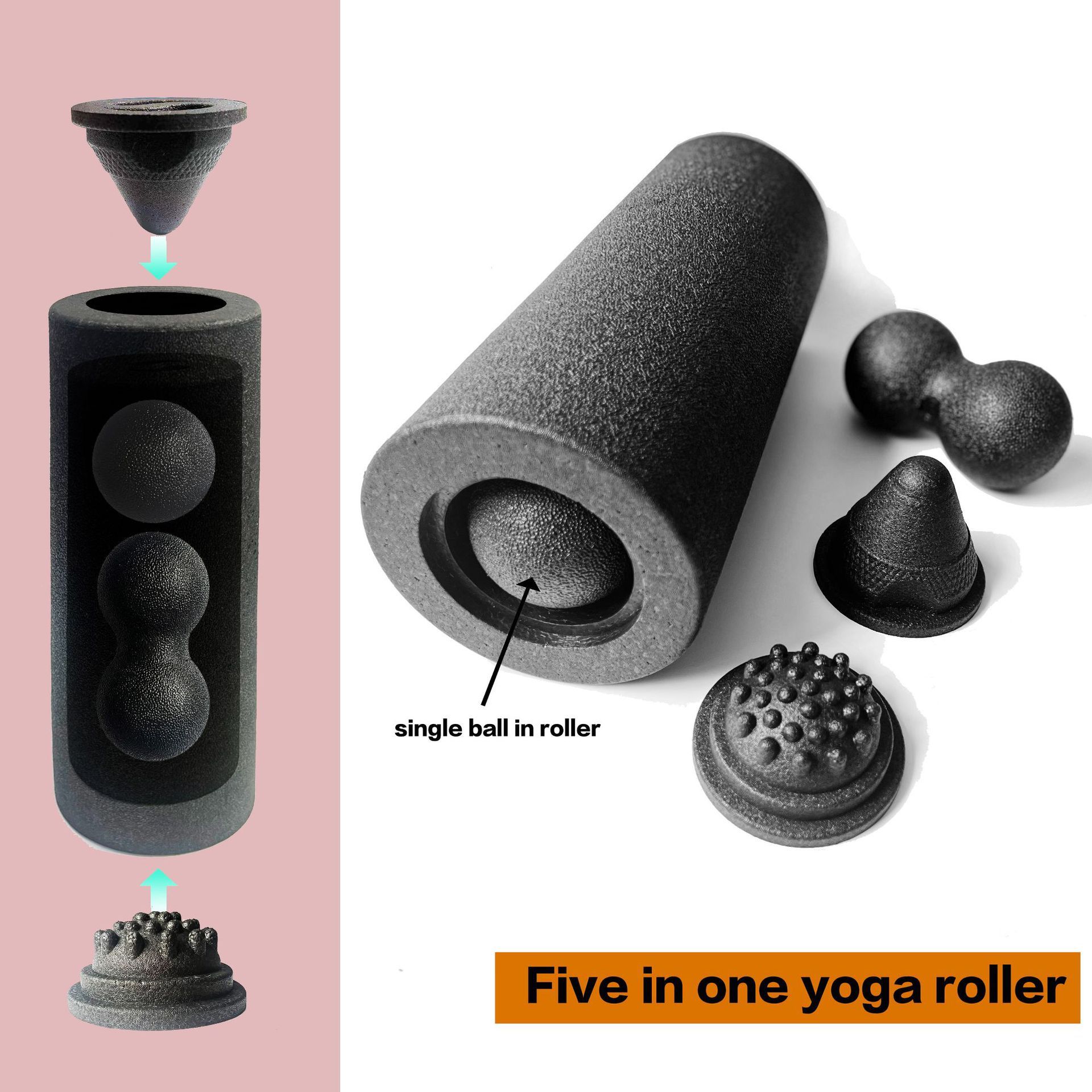Zestaw do masażu powięzi 5 w 1 – Pilates Yoga Ball recenzja i cena